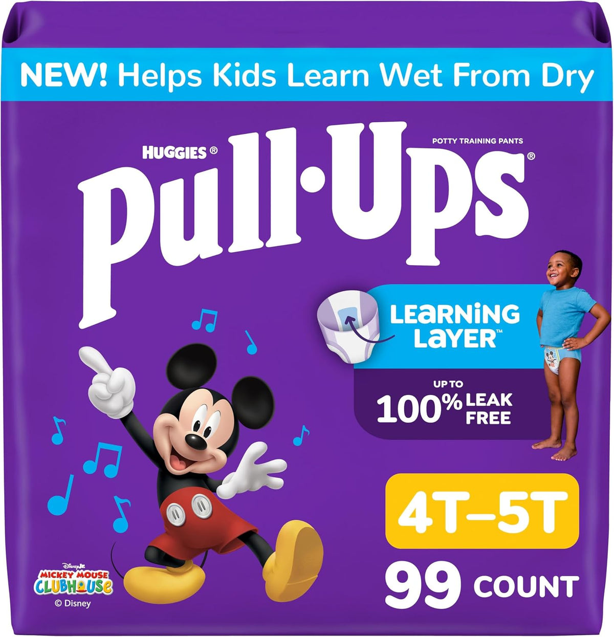 Pull-Ups boys' potty training pants, Size 4T–5T