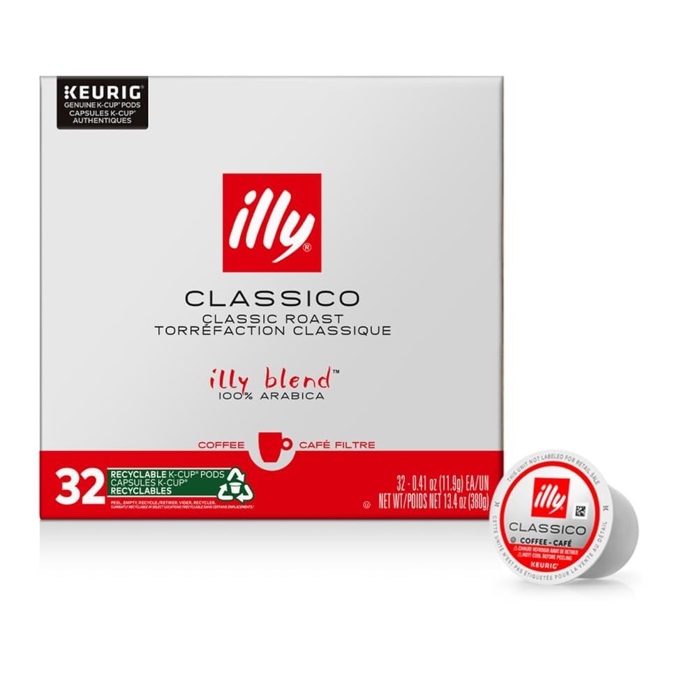 lly Classico medium-roast K-Cup coffee pods, 32-count pack”