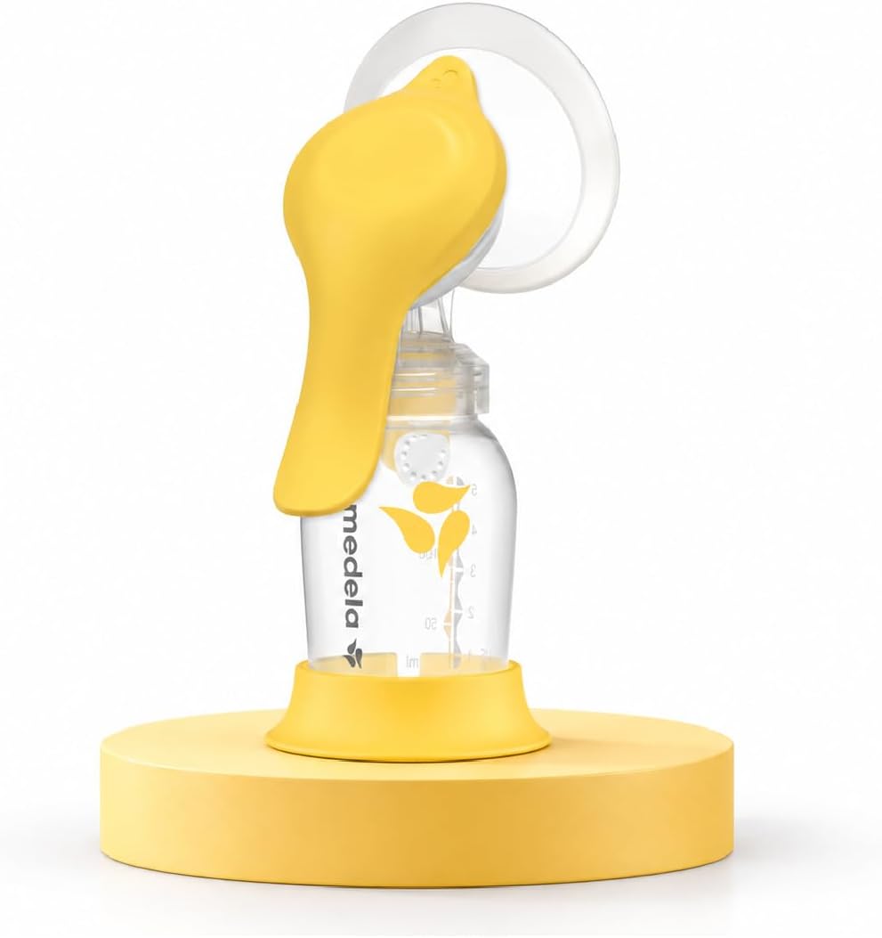 Medela Harmony manual breast pump packaging with 24mm PersonalFit Flex shield and 5 oz capacity
