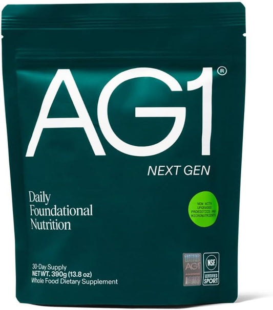 AG1 Next Gen Greens Powder | Daily Nutrition Formula, 30 Servings