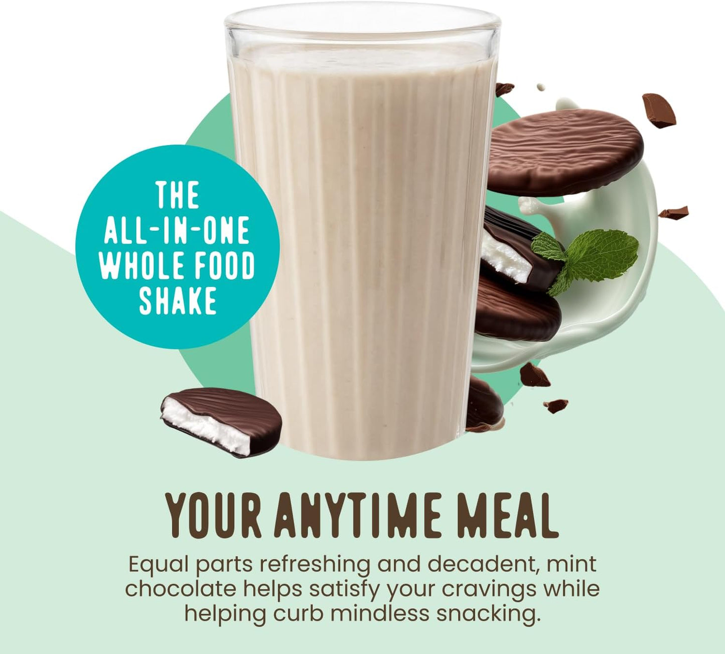 FlavCity All-in-One Protein Shake Powder – Mint Chocolate, 20 Servings | Grass Fed Whey + Collagen
