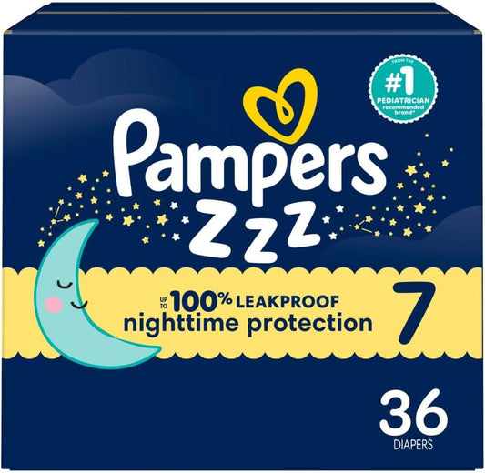 Pampers ZZZ Size 7 overnight diaper