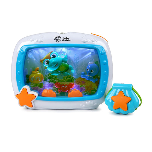 Baby Einstein Sea Dreams Soother packaging, musical crib toy and sound machine for newborns and up