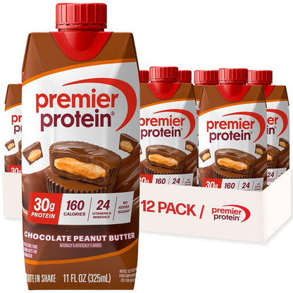 Premier Protein chocolate peanut butter protein shake 30g packaging