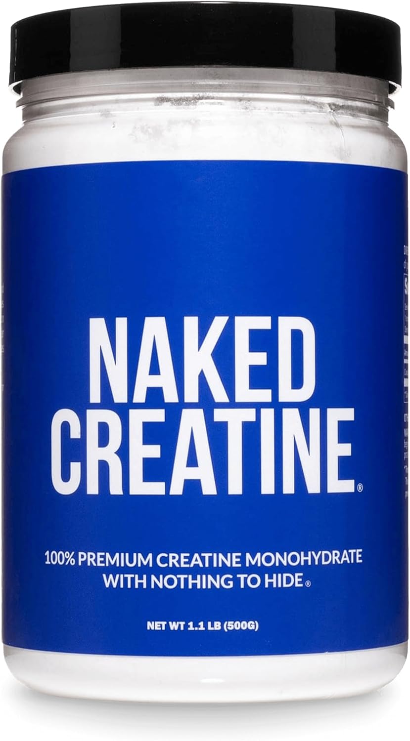 NAKED micronized creatine monohydrate powder, unflavored, 500 g container