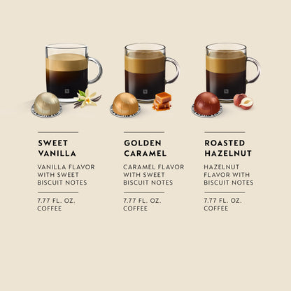 Nespresso Vertuo, Barista Flavored Pack, Medium Roast, 30-Count Coffee Pods