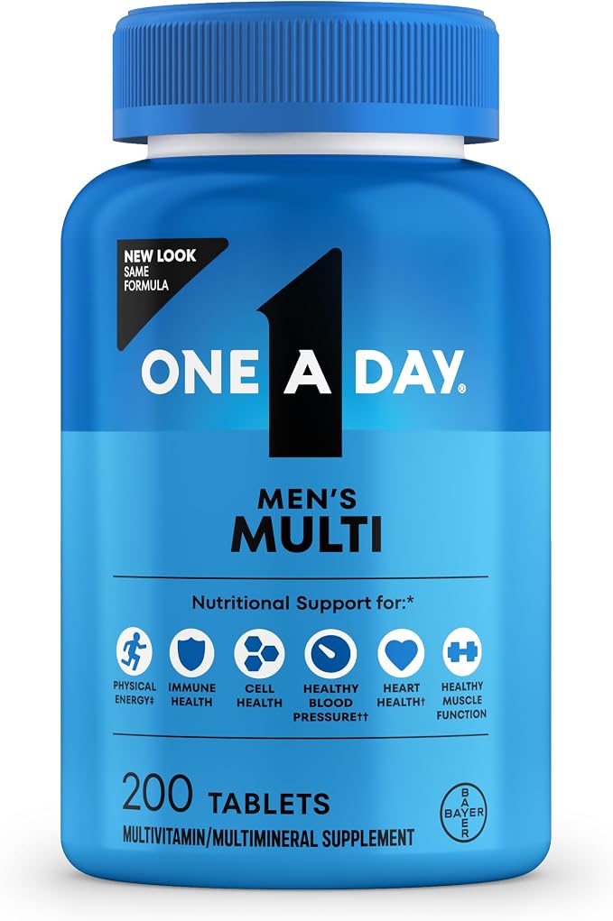 One A Day Multivitamin for Men, 200-count bottle,