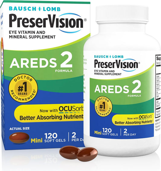 PreserVision AREDS 2 Eye Vitamins with lutein and zeaxanthin, 120-softgel pack