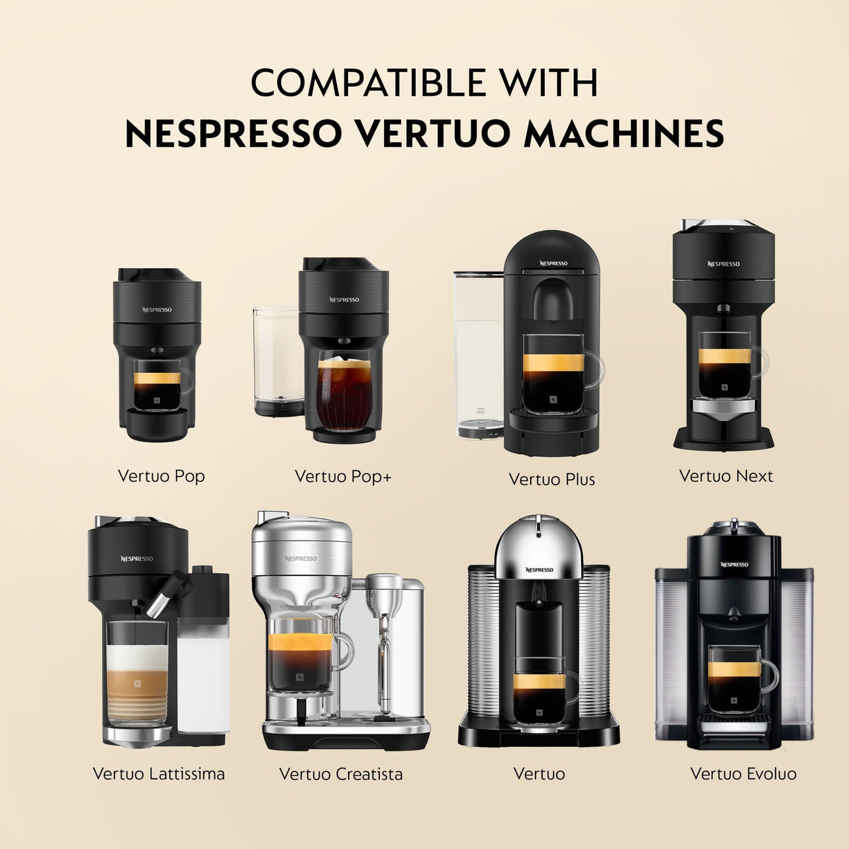 Nespresso Vertuo, Barista Flavored Pack, Medium Roast, 30-Count Coffee Pods