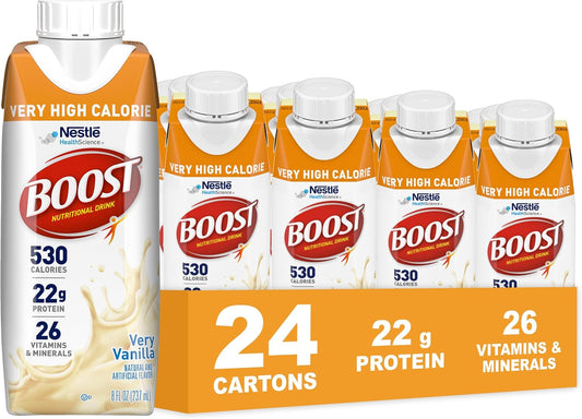  BOOST Very High Calorie Very Vanilla 8 fl oz nutritional drink 24-pack