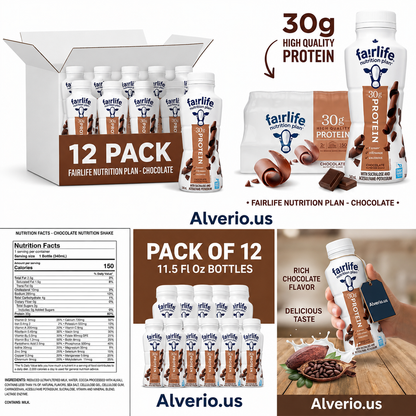 Fairlife High Protein Shake Chocolate Nutrition Shake 12 Pack